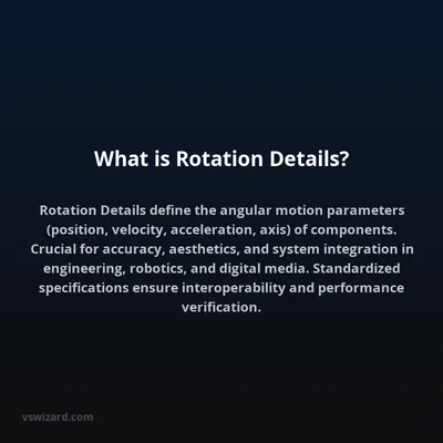 What is Rotation Details?