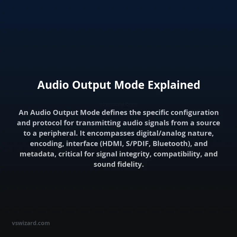 Audio Output Mode Explained