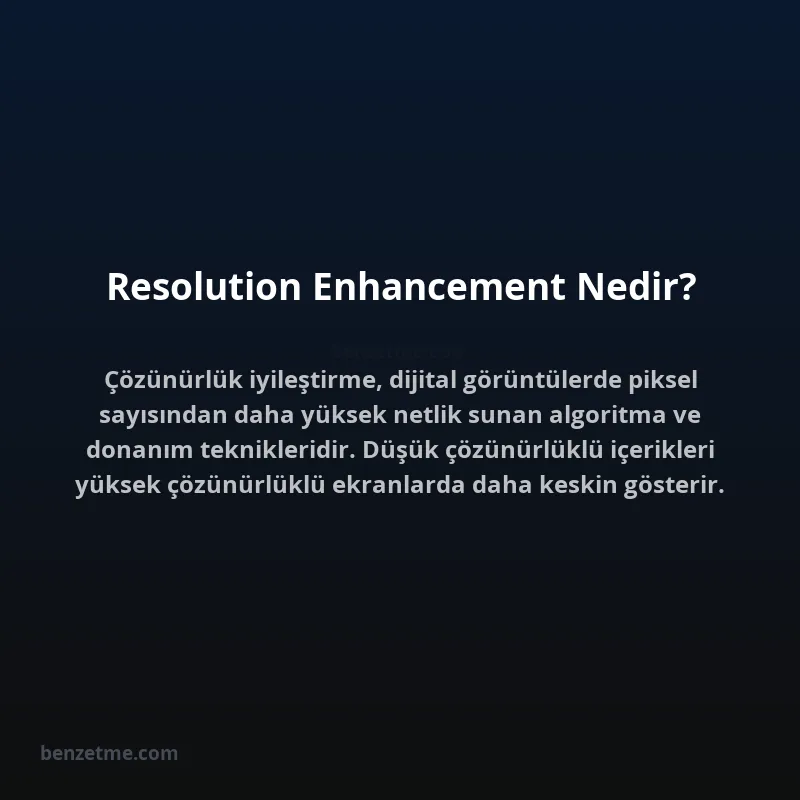 Resolution Enhancement Nedir?