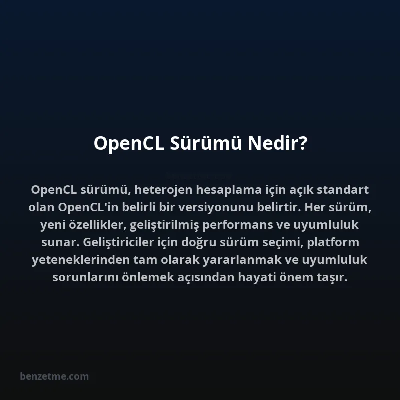 OpenCL Sürümü Nedir?