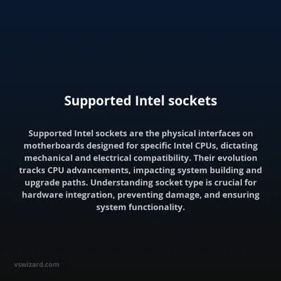 Supported Intel sockets