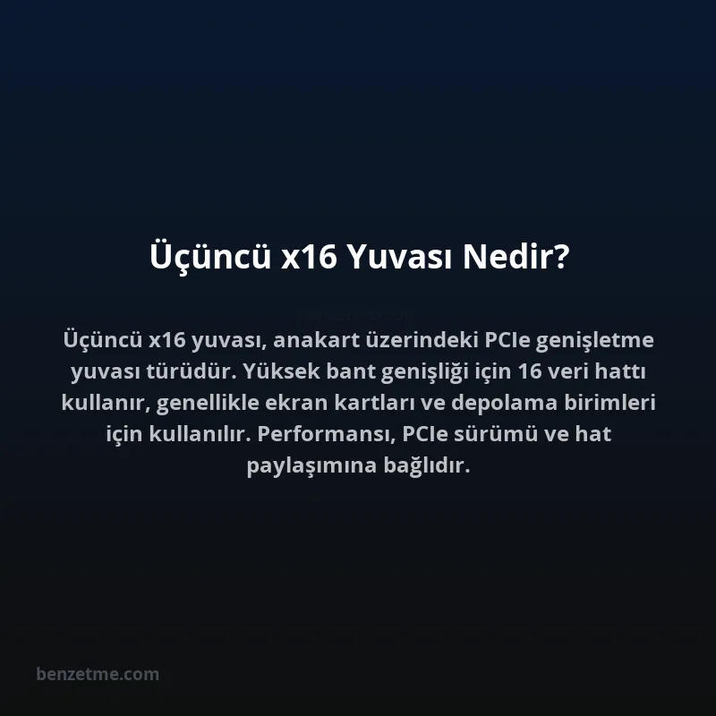 Üçüncü x16 Yuvası Nedir?