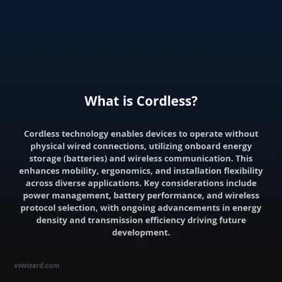 What is Cordless?