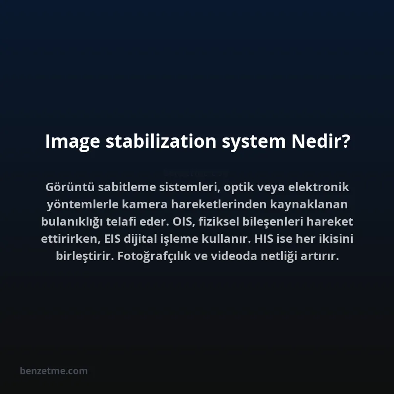 Image stabilization system Nedir?