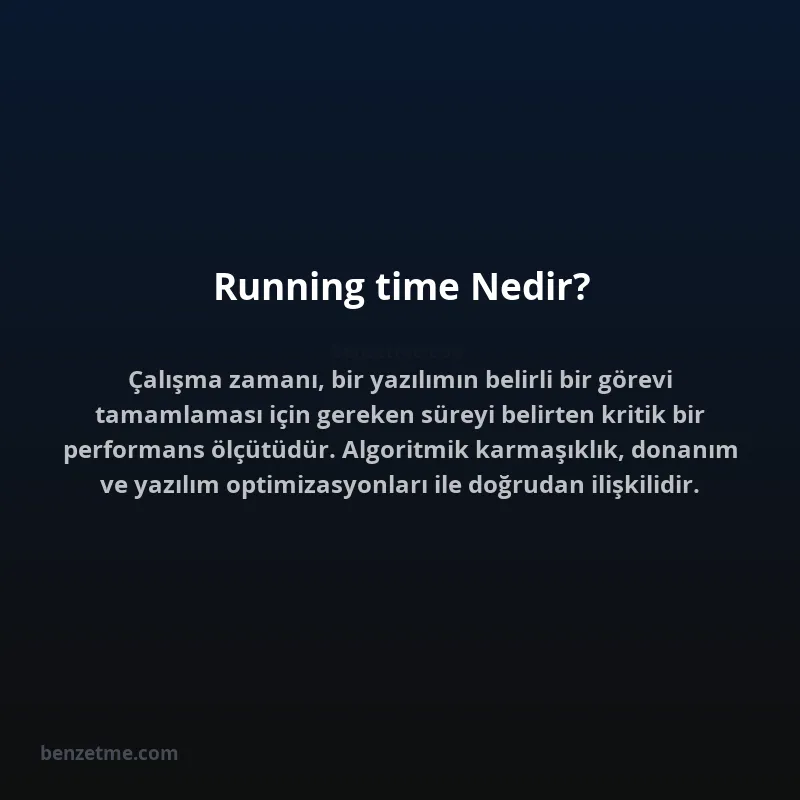 Running time Nedir?
