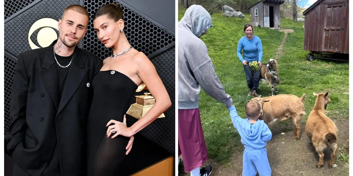 Justin Bieber Shares Glimpse of Son Jack's Farm Animal Encounters