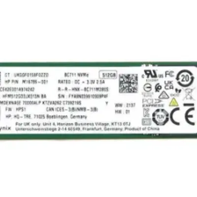 SK Hynix BC711 NVMe M.2 2280 512GB kapasiteli