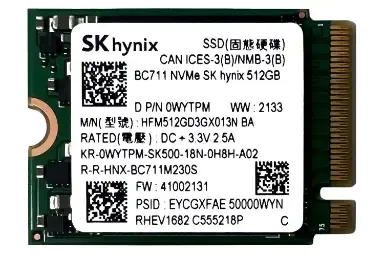Karşılaştırma Samsung 850 Evo 500Gb {request()->input('language_config')['common']['with']} Sk Hynix Bc711 Nvme M2 2230 256Gb