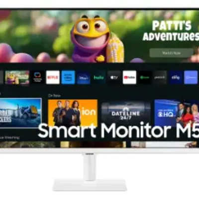 Samsung White Smart Monitor M5 S32Cm501En Fhd