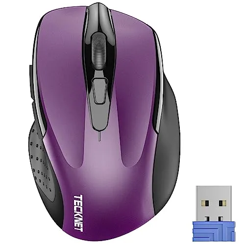 Karşılaştırma A4Tech G3 400Ns {request()->input('language_config')['common']['with']} TeckNet 2.4G Ergonomic Wireless Mouse Purple
