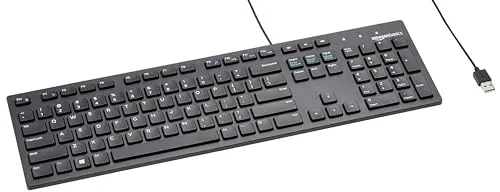 Karşılaştırma Amazon Basics Wired QWERTY Keyboard Full-Sized Black {request()->input('language_config')['common']['with']} Hyperx Alloy Origins