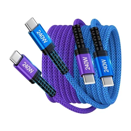 Resim iHoto 240W USB-C to USB-C Cable 6FT 2-Pack