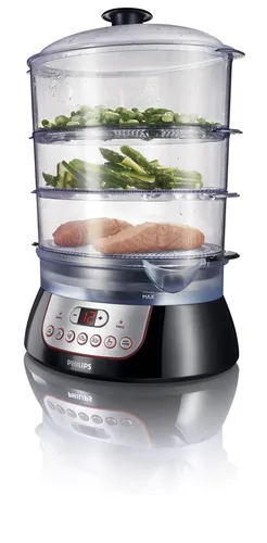 Karşılaştırma Philips RI9140/90 Buharlı Pişirici {request()->input('language_config')['common']['with']} Tefal VC1006 Buharlı Pişirici