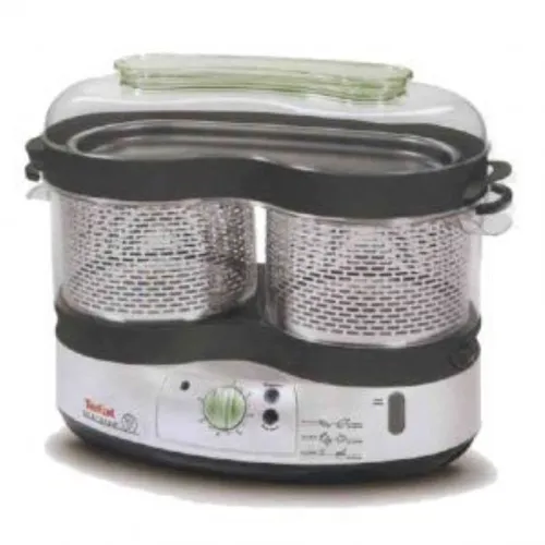 Karşılaştırma Tefal VC1006 Buharlı Pişirici {request()->input('language_config')['common']['with']} Tefal VitaCuisine 2 Sepetli 2000W Bağımsız Buharlı Pişirici - Gri/Gümüş