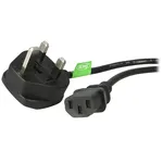 StarTech.com 3ft (1m) İngiltere Bilgisayar Güç Kablosu