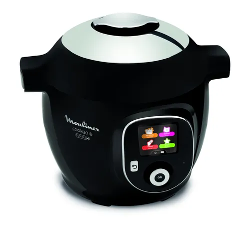 Resim Moulinex CE8558 Çok Amaçlı ve Düdüklü Tencere, 6L, 1600W, Siyah/Krom