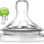 Philips AVENT Natural Yavaş Akış Biberon Emziği, 1 ay+, 2'li Paket