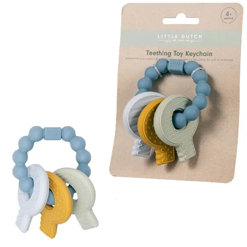 Resim Rubo Toys Little Dutch Silikon Diş Kaşıyıcı Anahtarlık, Mavi
