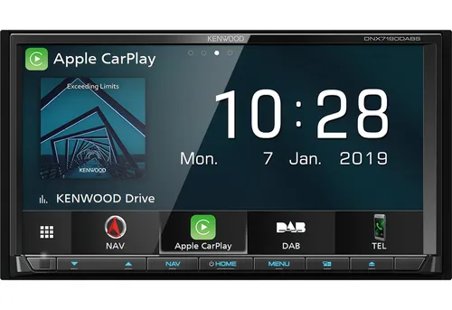 Resim Kenwood DNX7190DABS Araç İçi 6.95" TFT Dokunmatik Ekran GPS Navigatör - Siyah
