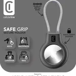 Cellularline Safe Grip Ultra Dayanıklı Sert AirTag/Tracy Tag Kılıfı, Metal Kablo ve Güvenlik Anahtarı ile