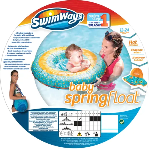 Resim SwimWays Şapkalı Bebek Yaylı Şamandıra