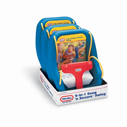 Little Tikes 2'si 1 Arada Snug 'n Secure Bebek Salıncağı - Mavi (4'lü Paket)