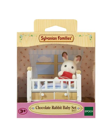 Resim Sylvanian Families Çikolata Tavşan Bebek Oyun Seti (Bebek Yatağı ile)