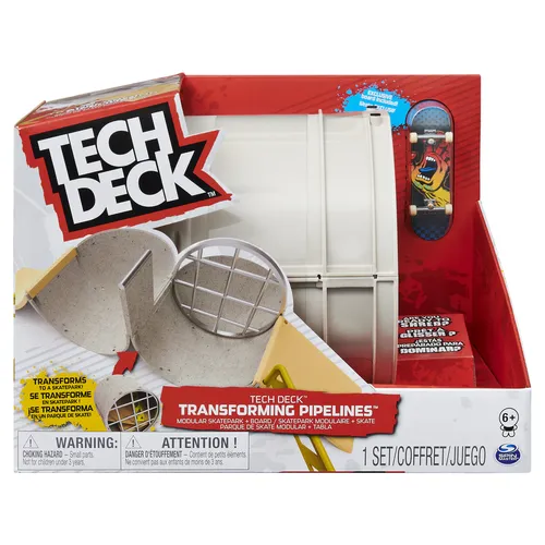 Karşılaştırma Tech Deck Kendi Parkını Kur Parmak Kaykay Oyun Seti {request()->input('language_config')['common']['with']} Tech Deck Dönüşen Boru Hatları Modüler Kaykay Parkı Oyun Seti ve Özel Parmak Kaykayı