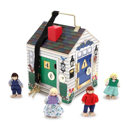 Karşılaştırma Barbie Oyuncak Ev Oyun Seti {request()->input('language_config')['common']['with']} Melissa & Doug Ahşap Kapı Zili Oyuncak Evi
