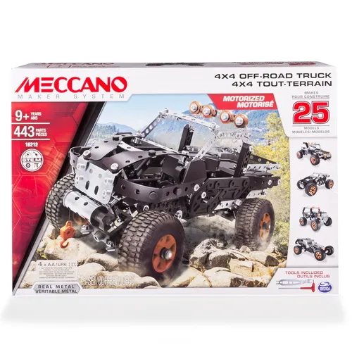 Meccano 4x4 Kamyon 25'i 1 Arada Yapım Seti