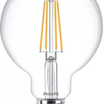 Philips Şeffaf LED Flamanlı Ampul G93 E27 (60W Eşdeğeri)