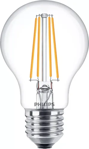 Karşılaştırma Philips LED Ampul {request()->input('language_config')['common']['with']} Philips Şeffaf LED Flamanlı Ampul A60 E27 (60W Eşdeğeri) - 6'lı Paket