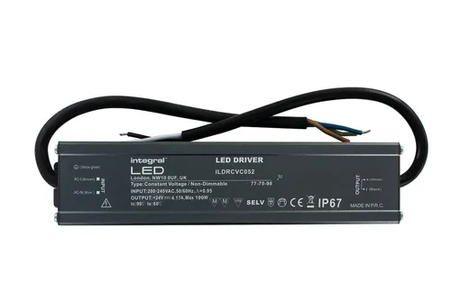 Karşılaştırma Integral LED 12V DC Sabit Voltaj Sürücüsü ILDCV12VD75N20BUS {request()->input('language_config')['common']['with']} Integral LED Sürücüsü ILDRCVC052