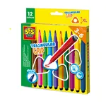 SES Creative Üçgen Tutuşlu Boyama Kalemleri - Ergonomik