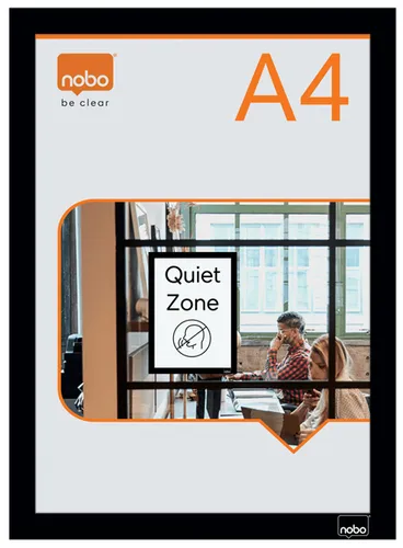 Resim Nobo Kendinden Yapışkanlı Manyetik Poster Çerçevesi A4