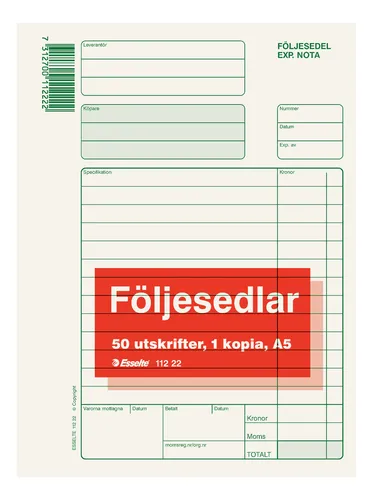 Resim Esselte 11222 İş Formu