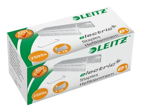 Karşılaştırma Esselte Juwel Zımba Teli {request()->input('language_config')['common']['with']} Leitz No. 10 E1 Elektrikli Zımba Teli, 2500 Adet Kutu