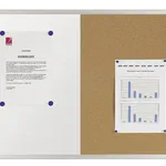 Nobo Elipse Kombinasyon Panosu Mantar/Çelik 900x1200mm