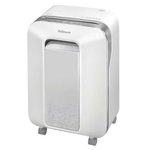 Resim Fellowes Powershred LX201 Mikro Kesim Kağıt Öğütücü, Beyaz