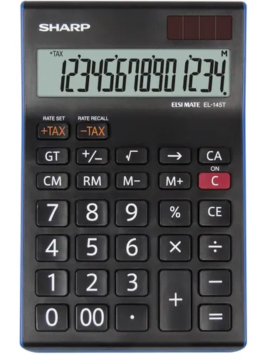 Resim Sharp EL-145T Masaüstü Finansal Hesap Makinesi - Siyah