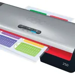 GBC 250 Sıcak Laminatör - 500 mm/dak, Siyah, Gri, Kırmızı