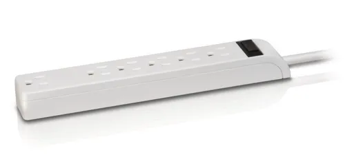 Resim Philips SPS1060R/17 6'lı Prizli Güç Stripi 1.5m Kablolu Beyaz