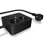 ICY IB-MPS2220B-CH Güç Stri̇bi̇ 2 AC Priz 3 USB Port 1.5m Kablo Siyah