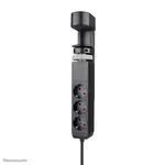Neomounts DS22-840BL6 Masa Tipi Güç Çoklayıcı Kelepçeli 2 AC Priz 1 USB-C PD 1 USB-A QC 1.5m Kablolu Siyah