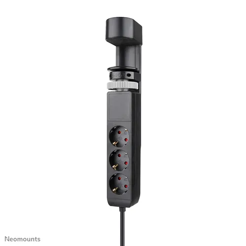 Resim Neomounts DS22-840BL6 Masa Tipi Güç Çoklayıcı Kelepçeli 2 AC Priz 1 USB-C PD 1 USB-A QC 1.5m Kablolu Siyah