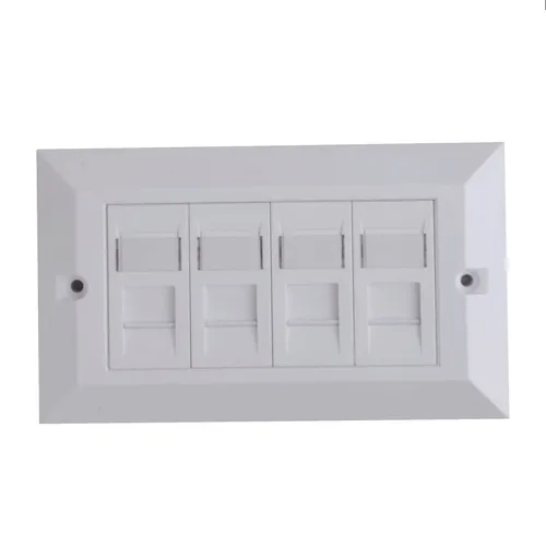 Resim Lanview LVN126188UK 4 Bağlantı Noktalı RJ-45 Soket Kutusu Beyaz