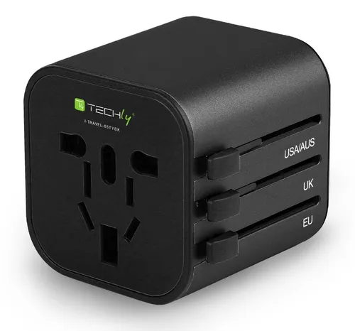 Karşılaştırma Buffalo BSTAPD02WH Güç Fişi Adaptörü {request()->input('language_config')['common']['with']} Techly Universal Kompakt Seyahat Adaptörü Siyah