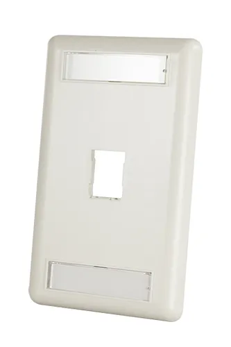 Resim Legrand HDJ 1 Port Tekli Etiket Alanlı Keystone Faceplate