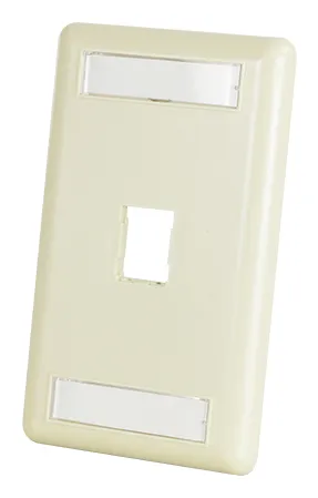 Resim Legrand HDJ 1 Port Tekli Çerçeve Etiketli - Beyaz, ABS Plastik