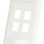 Legrand HDJ 4 Port Tekli Priz Etiketli Yüz Plakası